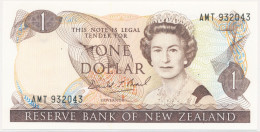 NEW ZEALAND NOUVELLE-ZÉLANDE NEUSEELAND 1 DOLLAR P-169c QUEEN ELIZABETH II - FANTAIL BIRD 1981 - 1992 UNC - Nieuw-Zeeland