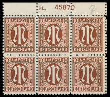 BIZONE AM-POST Nr 6z PL 45870 Postfrisch 6er-BLOCK ORA X81EA9E - Otros & Sin Clasificación