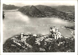 11878314 Monte Bre Lugano Fliegeraufnahme Monte Bre Lugano - Autres & Non Classés