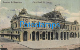 227977 URUGUAY MONTEVIDEO STATION TRAIN ESTACION DE TREN SPOTTED POSTAL POSTCARD - Uruguay