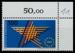 BRD BUND 1992 Nr 1644 Postfrisch ECKE-ORE X8634FA - Ungebraucht