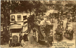 Paris - Carrefour Des Bds Monmartre - Le Station Des Omnibus - Métro Parisien, Gares