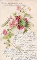 AK So Viel Blumenblättchen Klein... - Blumen - Künstlerkarte - 1903 (69098) - Flores