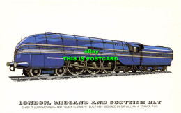 R574004 London Midland And Scottish Rly. Class 7P. No. 6221 Queen Elizabeth. Bui - Otros & Sin Clasificación