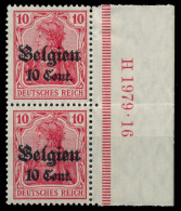 BES. 1WK LANDESPOST BELGIEN Nr 14a HAN U H1979. X43B216 - Besetzungen 1914-18