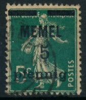 MEMEL 1920 Nr 18a Gestempelt Gepr. X473066 - Memelland 1923