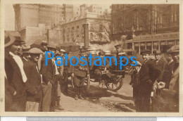 227980 ARGENTINA COSTUMES MILITARY SOLDIER AND AUTOMOBILE RARE & TRAMWAY TRANVIA POSTAL POSTCARD - Argentinien