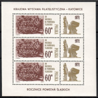 Poland 1971 Mi Sheet 2078 Fi Block 77 MNH  (ZE4 PLDark2078) - Militares