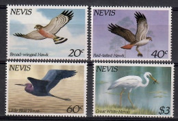 Nevis 1985 Mi 248-251 MNH  (ZS2 NVS248-251) - Águilas & Aves De Presa