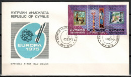 Cyprus 1975 Mi 426-428 FDC  (FDC ZE2 CYP426-428) - Otros