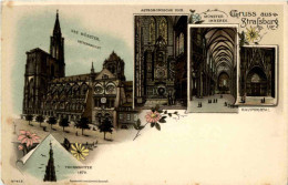 Gruss Aus Strasbourg - Litho - Strasbourg