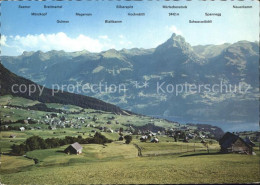 11877821 Amden SG Panorama Mit Walensee Und Muertschenstock Betlis - Sonstige & Ohne Zuordnung