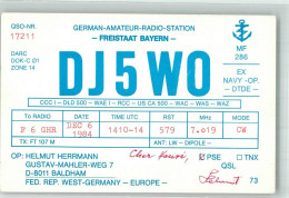 39836506 - German-Amateur-Radio-Station Freistaat Bayern DJ5WO Helmut Herrmann - Sonstige & Ohne Zuordnung
