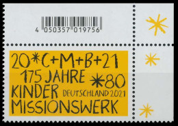 BRD BUND 2021 Nr 3582 Postfrisch ECKE-ORE X528F96 - Unused Stamps