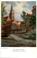 Breslau - Elisabethkirche - Künstlerkarte Irmann - Schlesien