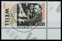 BRD BUND 2000 Nr 2100 Zentrisch Gestempelt ECKE-URE X52BF5A - Used Stamps