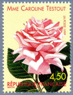 Timbre De 1999 Congrès Mondial Des Roses Anciennes Rose Mme Caroline Testout 1890 - N° 3249 - Unused Stamps