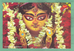 INDIA 2023 Inde Indien - INDIAN GODESS Picture Post Card - Annapoorna Devi - Postcards, Postcard, Hinduism - India