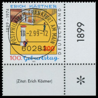 BRD BUND 1999 Nr 2035 Zentrisch Gestempelt ECKE-URE X552AEA - Gebruikt