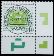 BRD BUND 1998 Nr 1988 Zentrisch Gestempelt ECKE-URE X557CE6 - Used Stamps