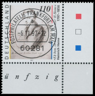 BRD BUND 1997 Nr 1962 Zentrisch Gestempelt ECKE-URE X557FF6 - Used Stamps