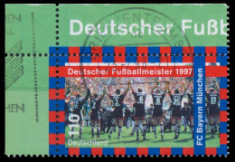 BRD BUND 1997 Nr 1958 Zentrisch Gestempelt ECKE-OLI X5580FA - Used Stamps