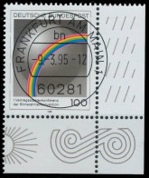 BRD BUND 1995 Nr 1785 Zentrisch Gestempelt ECKE-URE X56B0B6 - Used Stamps