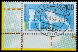 BRD BUND 1995 Nr 1783 Zentrisch Gestempelt ECKE-ULI X56B16E - Used Stamps