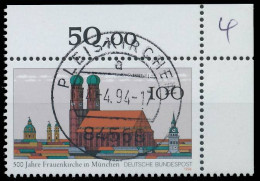 BRD BUND 1994 Nr 1731 Zentrisch Gestempelt ECKE-ORE X56F49A - Used Stamps