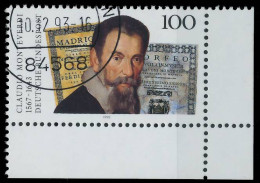 BRD BUND 1993 Nr 1705 Gestempelt ECKE-URE X56F53E - Used Stamps
