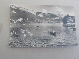 CPSM -  AU PLUS RAPIDE - ANNECY - LE LAC  -   VOYAGEE  TIMBREE 1961 - FORMAT CPA - Annecy