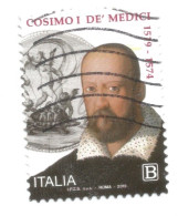 (REPUBBLICA ITALIANA) 2019, COSIMO I DE' MEDICI - Serie Di 1 Francobollo Usato - 2011-20: Used