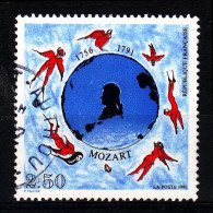 1991 N 2695 MOZART OBLITERE CACHET ROND  #234# - Used Stamps