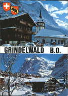 11875338 Grindelwald Dorfpartie Kirche Grindelwald - Other & Unclassified