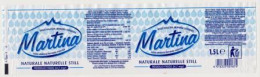 Étiquette D'eau Minérale Italienne " MARTINA "  _Ee54 - Altri & Non Classificati