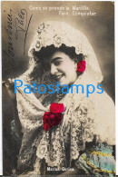 228001 SPAIN ESPAÑA ARTIST MARINA GURINA ACTRESS THEATER CIRCULATED TO ARGENTINA POSTAL POSTCARD - Other & Unclassified