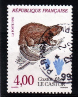 1991 N 2723 CASTOR OBLITERE CACHET ROND  #234# - Usados