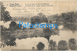 228003 AFRICA CONGO BELGE VIEW PARTIAL CIRCULATED TO ARGENTINA POSTAL STATIONERY POSTCARD - Africa (Other)