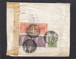 LETTRE RECOMMANDEE PAR AVION AVEC E.A. 2 TIMBRES Y+T NO 41 POUR L'ALLEMAGNE,CONTROLE PAR LES DOUANES ALLEMANDES. - Pakistan