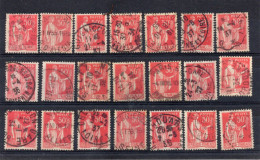 France Type Paix  21 Timbres - 1932-39 Frieden