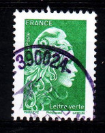 2018 N 5252 MARIANNE ENGAGEE DENTELE VERT OBLITERE CACHET ROND 10-2018 #234# - Oblitérés