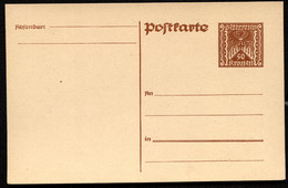 Postkarte P254 Postfrisch Feinst 1922 Kat.5,00 € - Cartoline