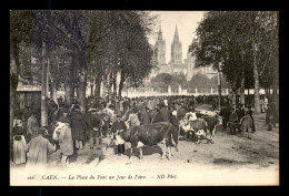 14 - CAEN - LA PLACE DU PARC UN JOUR DE FOIRE - Caen