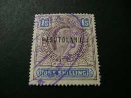 Basutoland - 1903 KEVII 1/- (overprint On COGH Stamp) - Used Revenue Stamp. - Otros & Sin Clasificación