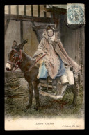 14 - LAITIERE CAUCHOISE - FEMME ET ANE - CARTE COLORISEE - Other & Unclassified