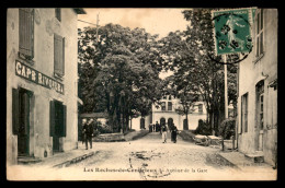 38 - LES ROCHES DE CONDRIEUX - AVENUE DE LA GARE - CAFE RIVOIRE - Other & Unclassified