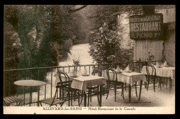 38 - ALLEVARD-LES-BAINS - TERRASSE DE L'HOTEL-RESTAURANT DE LA CASCADE - CHAISES THONET - Allevard