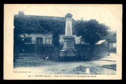 51 - PLEURS - LE MONUMENT AUX MORTS PLACE ST-THIBAULT - Autres & Non Classés