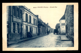 51 - PLEURS - GRANDE RUE - LA POSTE ET L'HOTEL DU CHEVAL GRIS - Other & Unclassified