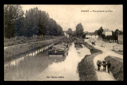 51 - POGNY - LE PORT - PENICHES - CANAL - Autres & Non Classés